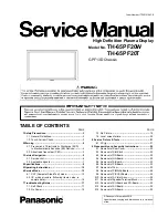 Panasonic TH-65PF20T Service Manual preview