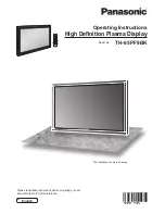 Panasonic TH-65PF9BK Operating Instructions Manual preview