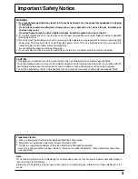 Preview for 3 page of Panasonic TH-65PHD7B Operating Instructions Manual