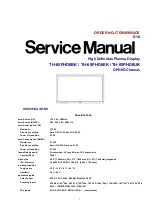 Panasonic TH-65PHD8BK Service Manual preview