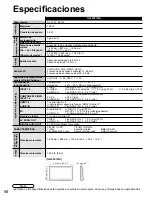 Preview for 58 page of Panasonic TH-65PZ750U Manual De Instrucciones