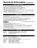 Preview for 54 page of Panasonic TH-65PZ750U Quick Start Manual