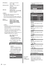 Предварительный просмотр 42 страницы Panasonic TH-65SF2U Operating Instructions Manual