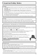 Preview for 3 page of Panasonic TH-65VX300ER Operating Instructions Manual