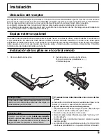 Preview for 9 page of Panasonic TH-65XVS30UP Manual De Instrucciones