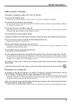 Предварительный просмотр 5 страницы Panasonic TH-70LF50ER Operating Instructions Manual