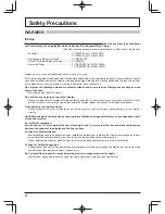 Preview for 4 page of Panasonic TH-70LF50W Operating Instructions Manual