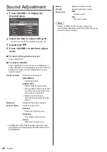 Preview for 40 page of Panasonic TH-70SF2HU Operating Instructions (Functional Manual)