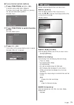 Предварительный просмотр 71 страницы Panasonic TH-75EQ1W Operating Instructions Manual