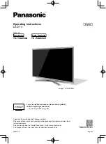 Panasonic TH-75GX880A Operating Instructions Manual предпросмотр