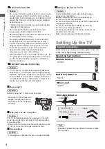 Preview for 4 page of Panasonic TH-75LX650X Operating Instructions Manual