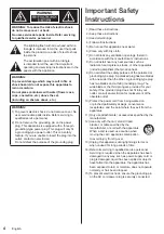 Preview for 4 page of Panasonic TH-75SQ1HW Operating Instructions Manual