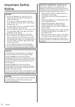 Preview for 6 page of Panasonic TH-75SQ1HW Operating Instructions Manual