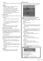 Preview for 75 page of Panasonic TH-75SQ1HW Operating Instructions Manual