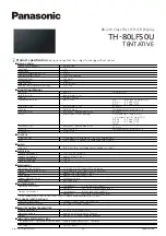 Panasonic TH-80LF50U Specification preview