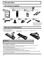 Preview for 8 page of Panasonic TH-85PF12U Operating Instructions Manual