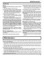 Preview for 7 page of Panasonic TH-85PF12W Operating Instructions Manual