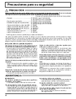 Preview for 6 page of Panasonic TH-85VX200U (Spanish) Manual De Instrucciones