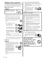 Preview for 4 page of Panasonic TH-85X940A Viera Operating Instructions Manual