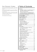 Preview for 2 page of Panasonic TH-86SQ1W Operating Instructions Manual