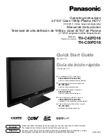 Panasonic TH-C42FD18 Operating Instructions Manual preview