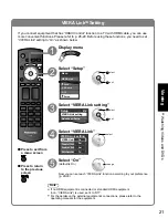 Предварительный просмотр 21 страницы Panasonic TH-C42HD18 Quick Start Manual