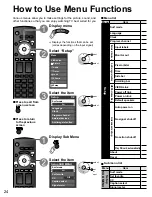 Предварительный просмотр 24 страницы Panasonic TH-C42HD18 Quick Start Manual