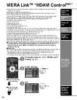 Предварительный просмотр 26 страницы Panasonic TH-C42HD18 Quick Start Manual