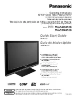 Preview for 1 page of Panasonic TH-C50HD18 Quick Start Manual