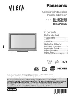 Preview for 1 page of Panasonic TH-D42PF82E Operating Instructions Manual