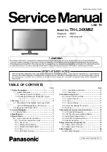 Предварительный просмотр 1 страницы Panasonic TH-L24XM6Z Service Manual