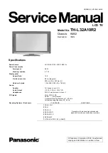 Panasonic TH-L32A10R2 Service Manual preview