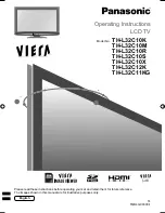 Preview for 1 page of Panasonic TH-L32C10 Operating Instructions Manual