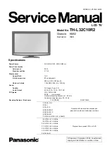 Preview for 1 page of Panasonic TH-L32C10R2 Service Manual