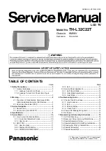 Preview for 1 page of Panasonic TH-L32C22T Service Manual