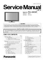 Panasonic TH-L32C53T Service Manual preview