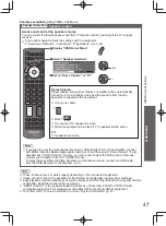 Preview for 47 page of Panasonic TH-L32D20A Operating Instructions Manual