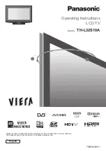 Preview for 2 page of Panasonic TH-L32S10A Operating Instructions Manual