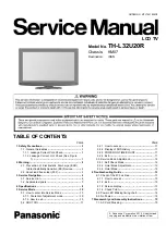 Panasonic TH-L32U20R Service Manual preview