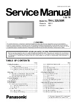 Panasonic TH-L32U30R Service Manual preview