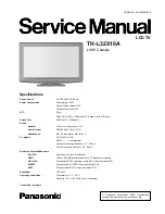 Preview for 1 page of Panasonic TH-L32X10A Service Manual