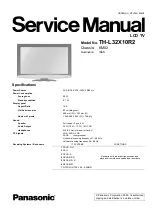 Panasonic TH-L32X10R2 Service Manual preview