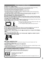 Preview for 5 page of Panasonic TH-L37S10A Operating Instructions Manual