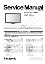 Panasonic TH-L37X2S Service Manual preview