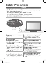 Preview for 4 page of Panasonic TH-L42S10A Operating Instructions Manual