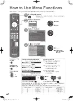 Предварительный просмотр 22 страницы Panasonic TH-P42G15A Operating Instructions Manual