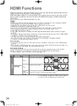 Предварительный просмотр 34 страницы Panasonic TH-P42G15A Operating Instructions Manual