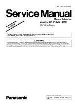 Preview for 1 page of Panasonic TH-P42ST30R Service Manual