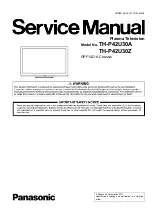 Preview for 1 page of Panasonic TH-P42U30Z Service Manual