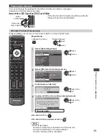 Preview for 55 page of Panasonic TH-P42UT30Z Viera Operating Instructions Manual